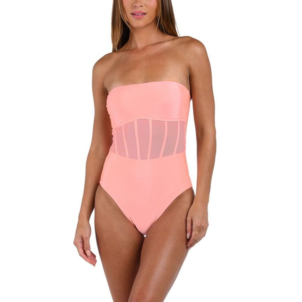 Sunshine 79 Womens  Sunshine Solids Bandeau One-Piece